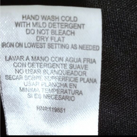 BLACK & GRAY FLORAL DRESS SZ. M EUC - Picture 8 of 8